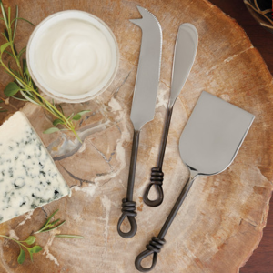 Artisan Cheese Knives Spirale Set of 3