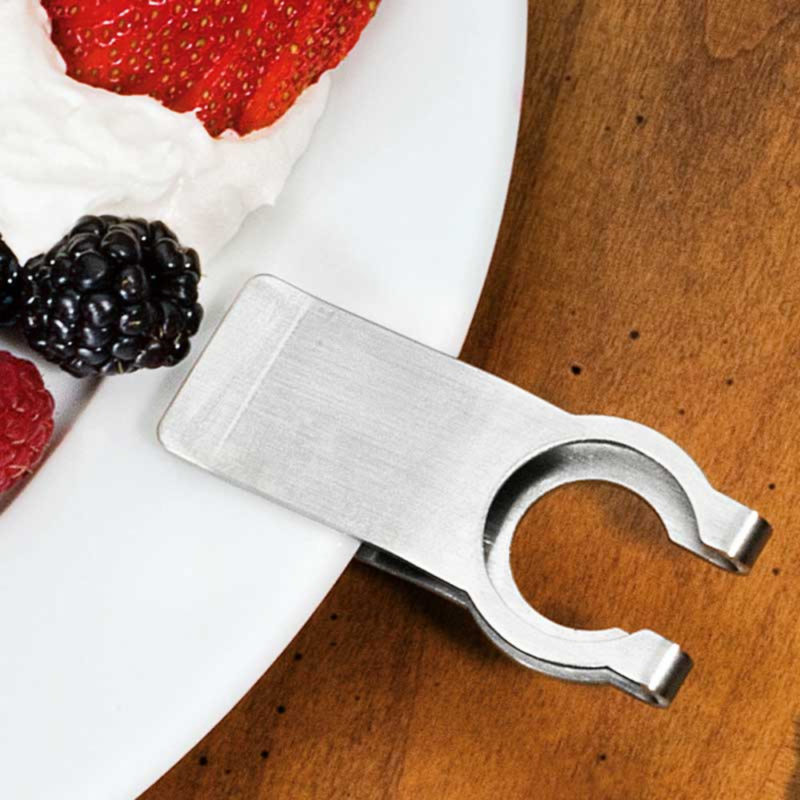 Stainless Steel Stemware Plate Clips Set of 6 The Wine Kit