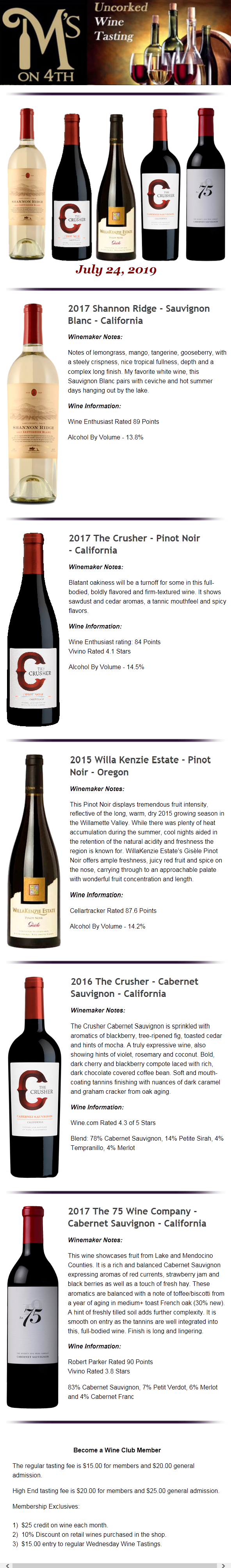 M's Wine Tasting Page The Wine Kit