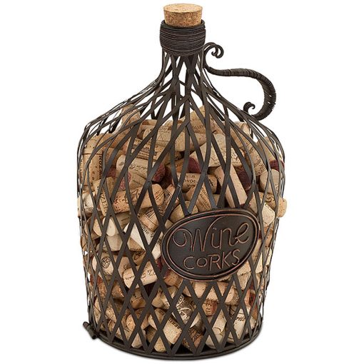 Cork Cage Vintage Wine Jug