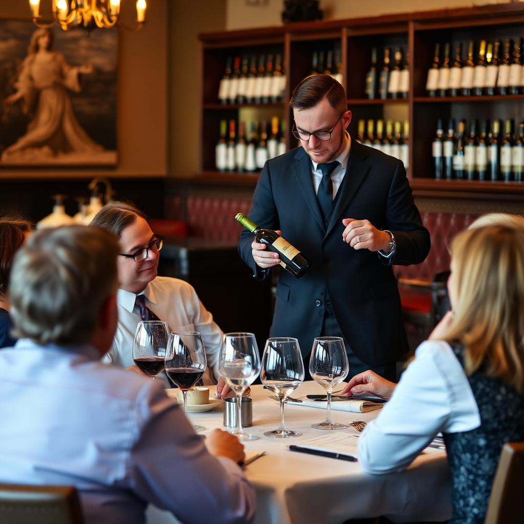 A knowledgeable wine tasting host