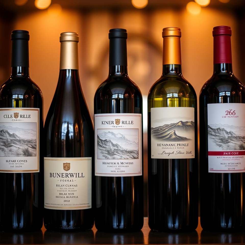 horizontal wine comparison