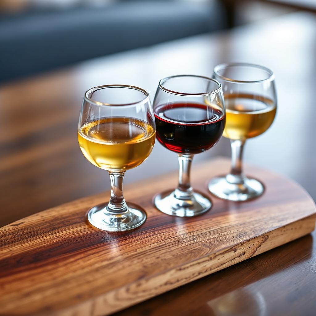 wine tasting flight